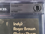 Roger Brown Autographed 8x11 Magazine Page Photo Indiana Pacers Beckett BAS #17402421
