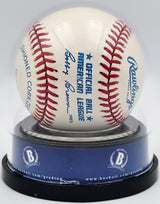 Joe DiMaggio Autographed Official AL Baseball New York Yankees Auto Grade Gem Mint 10 Beckett BAS #17404561