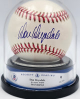 Don Drysdale Autographed Official NL Baseball Los Angeles Dodgers Auto Grade Mint 9 Beckett BAS #17404562