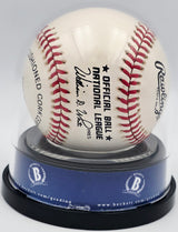 Don Drysdale Autographed Official NL Baseball Los Angeles Dodgers Auto Grade Mint 9 Beckett BAS #17404562