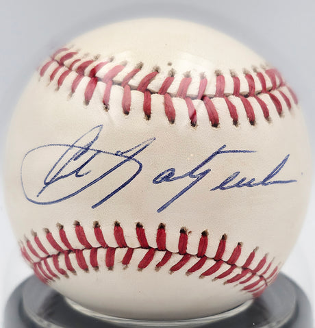 Carl Yastrzemski Autographed Official AL Baseball Boston Red Sox Auto Grade Mint 9 Beckett BAS #17857614
