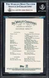 George Brett Autographed 2021 Topps Allen & Ginter Card #147 Kansas City Royals Beckett BAS #17830819