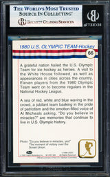 Herb Brooks Autographed 1991 Impel Olympics Card #66 1980 Team USA Beckett BAS #17830832