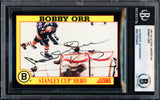 Bobby Orr Autographed 1991 Score Card Boston Bruins Beckett BAS #17830405