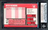 Mitch Richmond Autographed 1989-90 Fleer Rookie Card #56 Golden State Warriors Beckett BAS #17830395