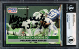 Reggie White Autographed 1991 Pro Set Card #620 Philadelphia Eagles Beckett BAS #17830406