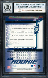 Ichiro Suzuki Autographed 2001 Leaf Rookies & Stars Rookie Card #251 Seattle Mariners Auto Grade Gem Mint 10 Beckett BAS #17830094