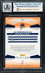 Stephen Curry Autographed 2009-10 Panini Card #307 Golden State Warriors Auto Grade Gem Mint 10 Beckett BAS #17855453
