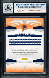 Stephen Curry Autographed 2009-10 Panini Card #307 Golden State Warriors Auto Grade Gem Mint 10 Beckett BAS #17855458
