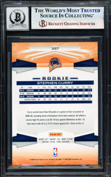 Stephen Curry Autographed 2009-10 Panini Card #357 Golden State Warriors Auto Grade Gem Mint 10 Beckett BAS #17855524