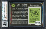 Joe Namath Autographed 1969 Topps Card #100 New York Jets Auto Grade Gem Mint 10 Beckett BAS #17855631