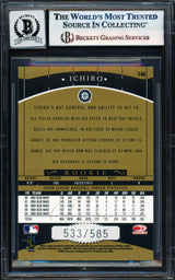 Ichiro Suzuki Autographed 2001 Donruss Classics Card #146 Seattle Mariners Auto Grade Gem Mint 10 #533/585 Beckett BAS #17855935