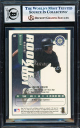Ichiro Suzuki Autographed 2001 Upper Deck Victory Card #564 Seattle Mariners Auto Grade Gem Mint 10 Beckett BAS #17855997
