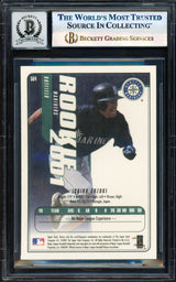Ichiro Suzuki Autographed 2001 Upper Deck Victory Card #564 Seattle Mariners Auto Grade Gem Mint 10 Beckett BAS #17855998