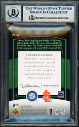 Ichiro Suzuki Autographed 2007 UD Premier Stitching's Card #PS-93 Seattle Mariners Auto Grade Gem Mint 10 Beckett BAS #17856013