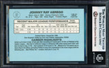 Johnny Abrego Autographed 1986 Donruss Rookie Card #32 Chicago Cubs Beckett BAS #17856352
