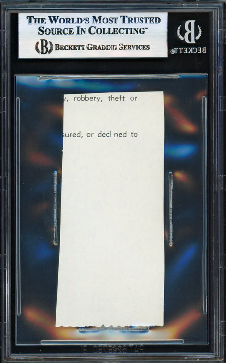 Muhammad Ali Autographed 1.5x3.25 Cut Signature Vintage Signature Beckett BAS #17856355