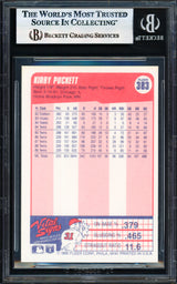 Kirby Puckett Autographed 1990 Fleer Card #383 Minnesota Twins Beckett BAS #17856417