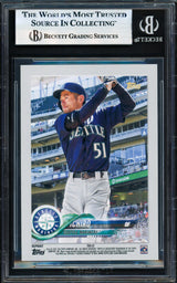 Ichiro Suzuki Autographed 2021 Topps 70 Rookie Reprint Card #TDH-23 Seattle Mariners Beckett BAS #17856527