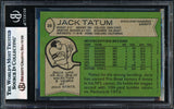 Jack Tatum Autographed 1978 Topps Card #28 Oakland Raiders Beckett BAS #17856535