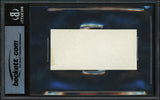 Ted Williams Autographed 2x4 Cut Signature Boston Red Sox "Good Luck" Beckett BAS #17401587