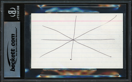 1980 Team USA Hockey Miracle on Ice Autographed 3x5 Index Card With 5 Signatures Including Herb Brooks Beckett BAS #17402462