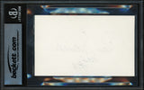 Ray Nitschke Autographed 3x5 Index Card Green Bay Packers "HOF 1978" Beckett BAS #17402438
