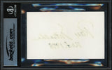Ray Nitschke Autographed 3x5 Index Card Green Bay Packers "HOF 1978" Beckett BAS #17402440