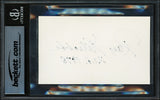 Ray Nitschke Autographed 3x5 Index Card Green Bay Packers "HOF 1978" Beckett BAS #17402443