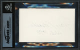 Ray Nitschke Autographed 3x5 Index Card Green Bay Packers "HOF 1978" Beckett BAS #17402444