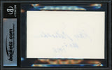 Ray Nitschke Autographed 3x5 Index Card Green Bay Packers "HOF 1978" Beckett BAS #17402445