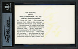 Ray Nitschke Autographed Postcard Green Bay Packers "HOF 1978" Beckett BAS #17402000