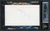 Jim Brown Autographed 3x5 Index Card Cleveland Browns Auto Grade Gem Mint 10 Beckett BAS #17401918