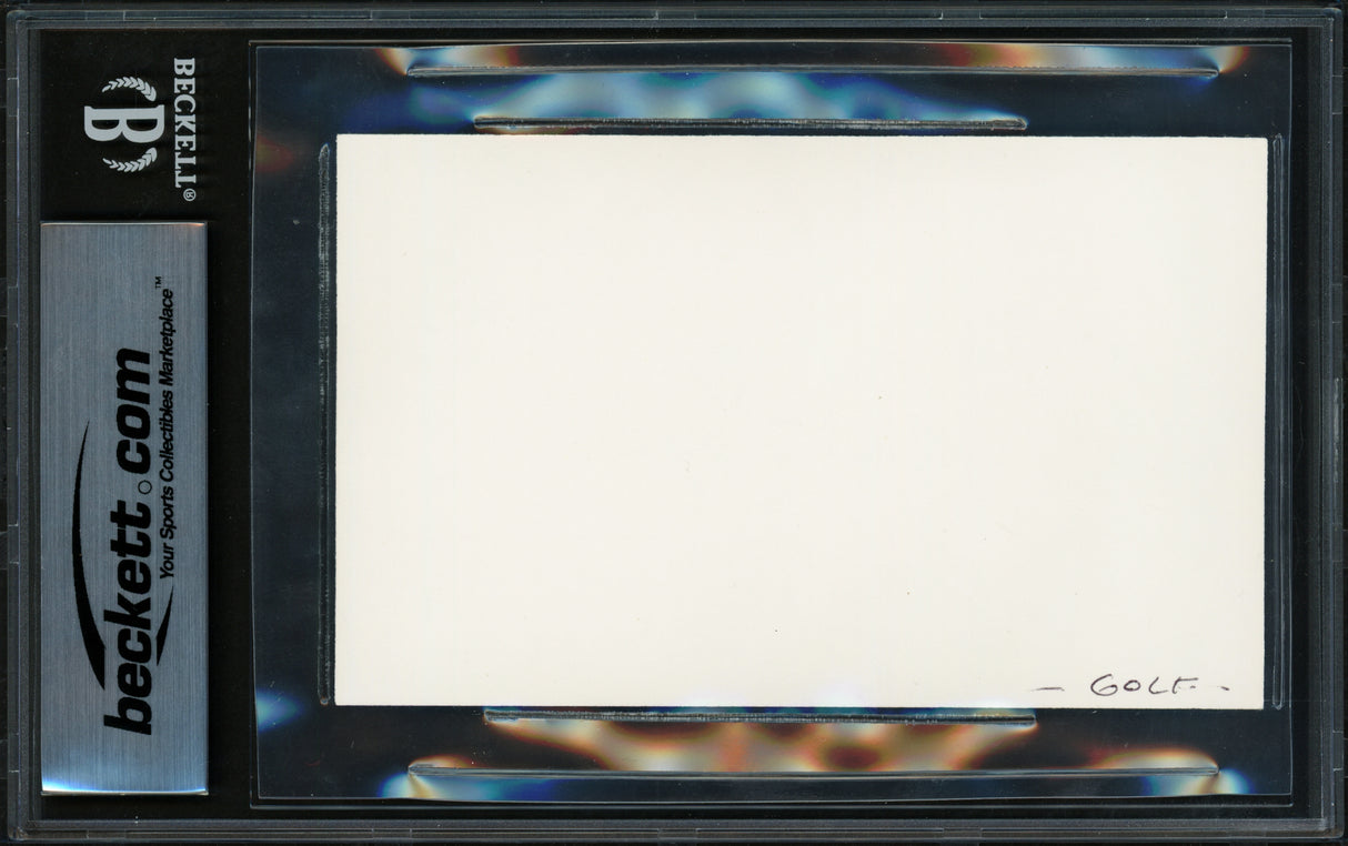 Ben Hogan Autographed 3x5 Index Card Auto Grade Gem Mint 10 Beckett BAS #17401913