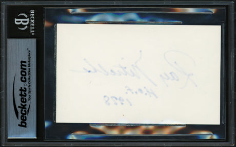 Ray Nitschke Autographed 3x5 Index Card Green Bay Packers Auto Grade Gem Mint 10 "HOF 1978" Beckett BAS #17401910