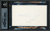 Ray Nitschke Autographed 3x5 Index Card Green Bay Packers Auto Grade Gem Mint 10 "HOF 1978" Beckett BAS #17401909