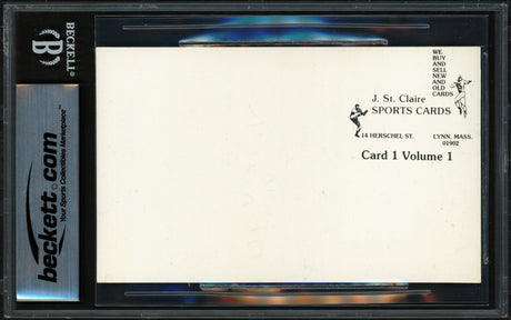 Mickey Mantle Autographed Exhibit Reprint Card New York Yankees Auto Grade Gem Mint 10 Beckett BAS #17401882