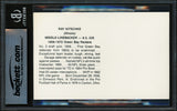 Ray Nitschke Autographed Postcard Green Bay Packers Auto Grade Gem Mint 10 "HOF 1978" Beckett BAS #17401884