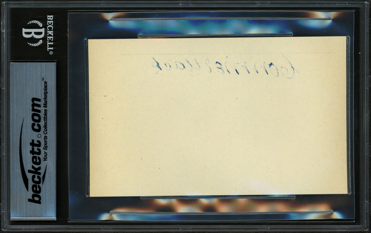 Connie Mack Autographed 3x5 Cut Signature Philadelphia A's Auto Grade Gem Mint 10 Beckett BAS #17856663