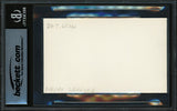 Leon Day Autographed 3x5 Index Card Negro Leagues "Good Luck" Beckett BAS #17856793