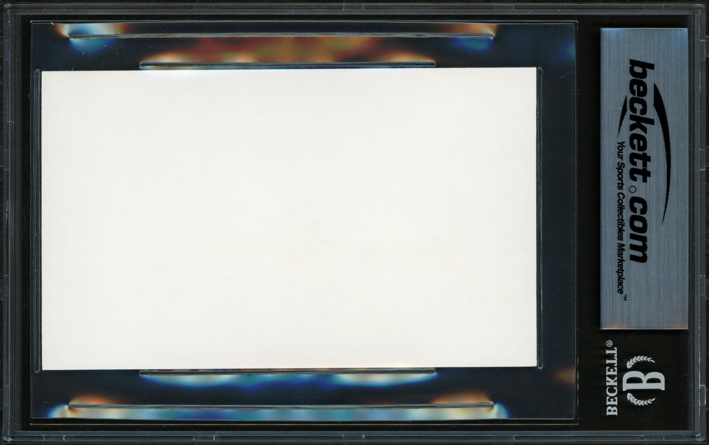 Jaime Jarrin Autographed 3x5 Index Card Los Angeles Dodgers Beckett BAS #17856847