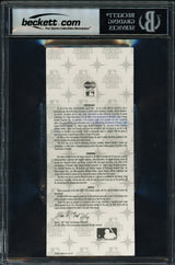 Ichiro Suzuki Autographed 2001 All Star Game Ticket Seattle Mariners "1st ASG" Beckett BAS #17402333