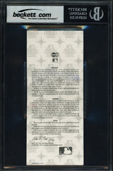 Ichiro Suzuki Autographed 2001 All Star Game Ticket Seattle Mariners "1st ASG" Beckett BAS #17402334