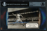 Ted Williams Autographed Postcard Boston Red Sox Beckett BAS #17857380