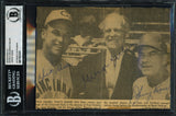George Sisler, Johnny Keane & Dick Sisler Autographed 5x7 Newspaper Photo Beckett BAS #17857474