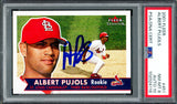 Albert Pujols Autographed 2001 Fleer Rookie Card #451 St. Louis Cardinals PSA 8 Auto Grade Gem Mint 10 PSA/DNA #102024118