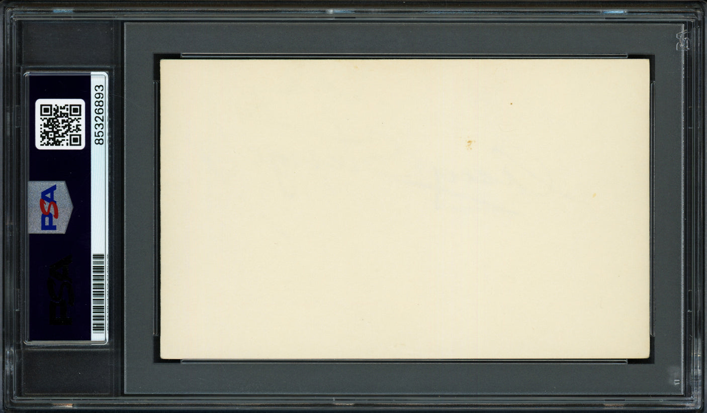 Casey Stengel Autographed 3x5 Index Card New York Yankees Mets PSA/DNA #85326893