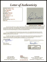 Roger Maris Autographed 5.5x8.5 Cut Signature New York Yankees Biography JSA #YY49453