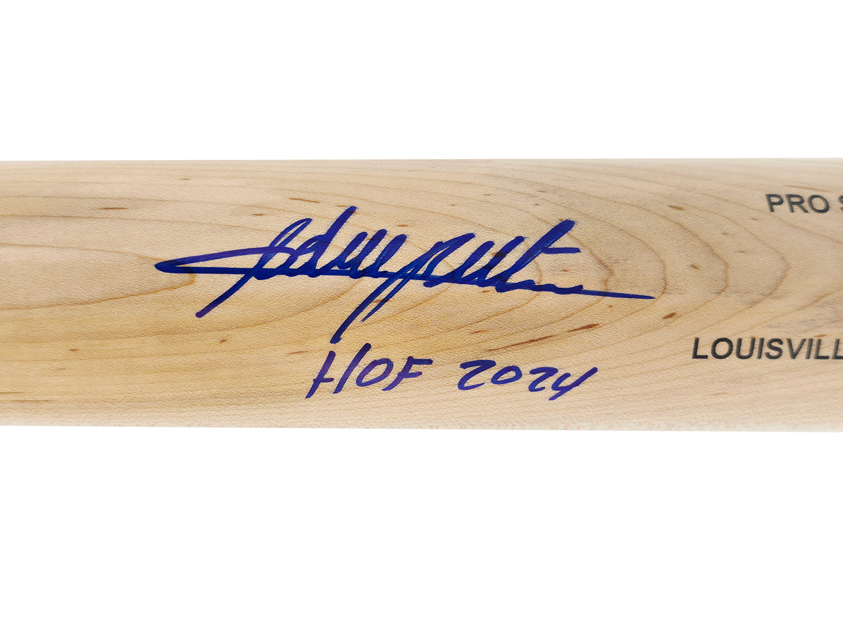 Adrian Beltre Autographed Blonde Louisville Slugger Pro Stock Baseball Bat Texas Rangers "HOF 2024" Beckett BAS Witness Stock #239822