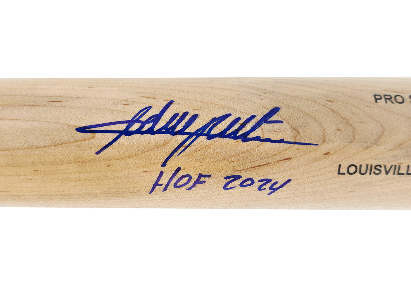 Adrian Beltre Autographed Blonde Louisville Slugger Pro Stock Baseball Bat Texas Rangers "HOF 2024" Beckett BAS Witness Stock #239822